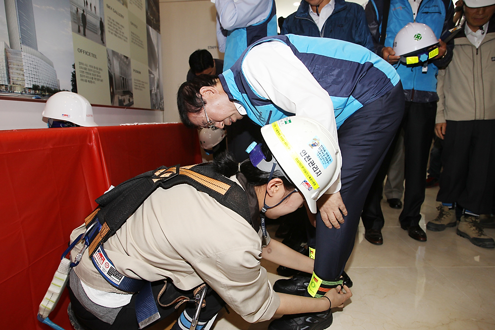 박원순 제2롯데월드 현장방문