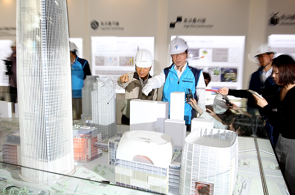 박원순 제2롯데월드 현장방문