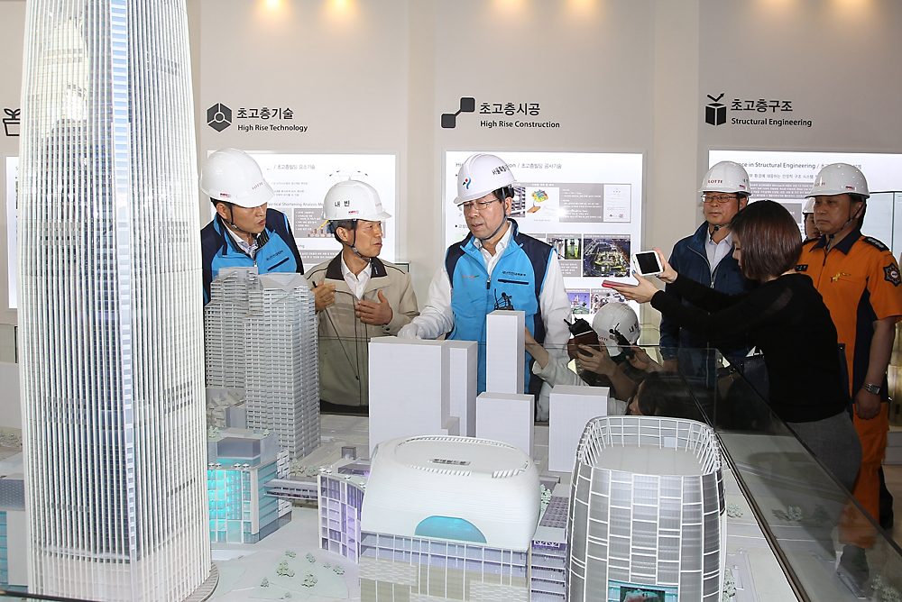 박원순 제2롯데월드 현장방문