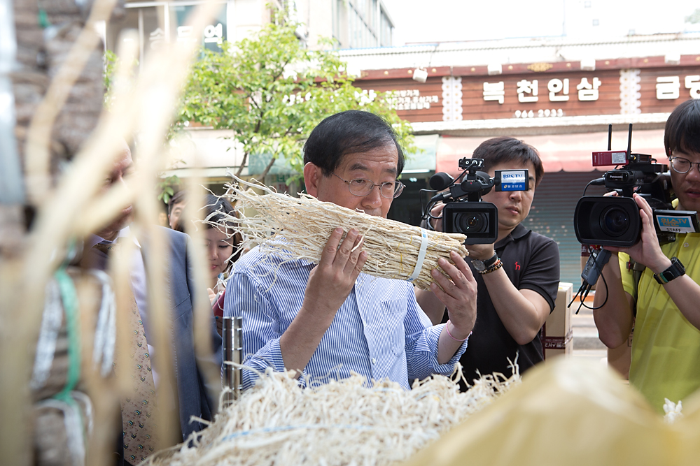 정치/박원순/재래시장/박원순유세/서울시장후보