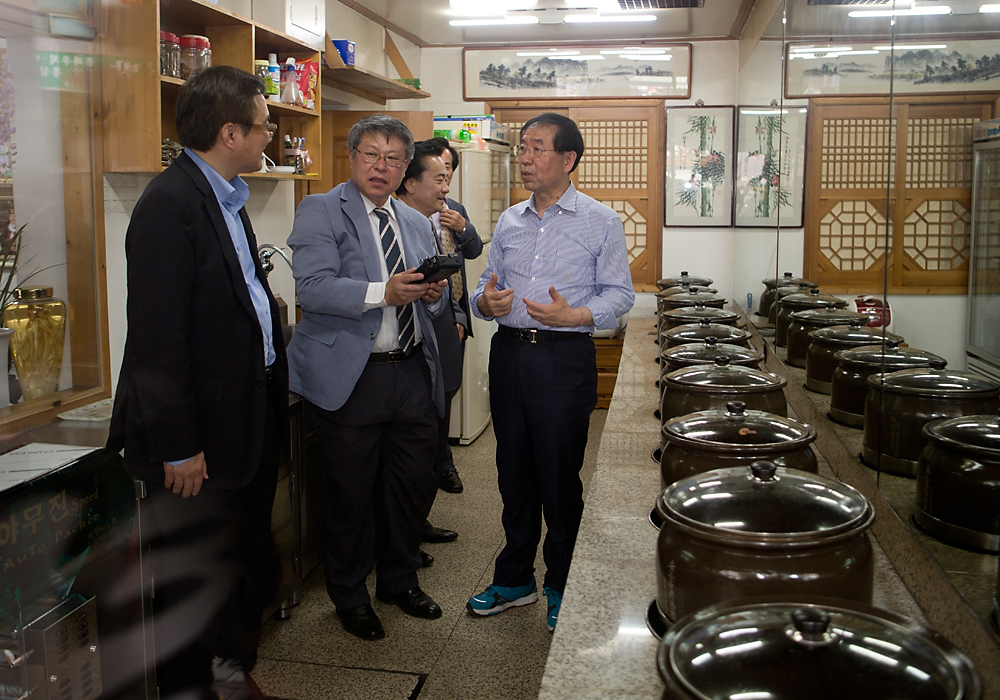 정치/박원순/재래시장/박원순유세/서울시장후보