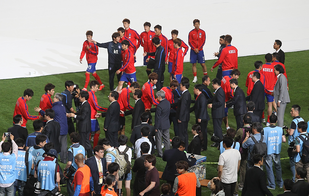 한국축구대표팀,2014 브라질 월드컵 출정식