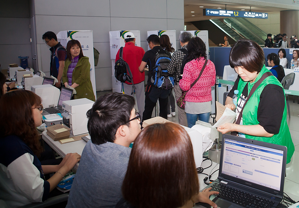 6.4지방선거/사전투표소/인천국제공항