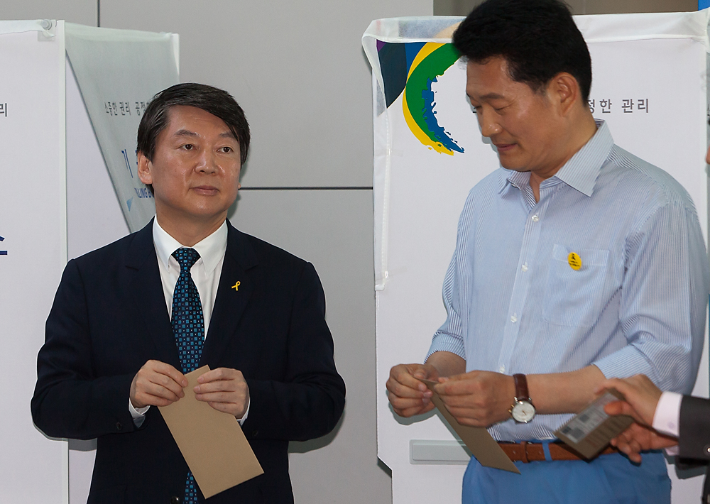 6.4지방선거/사전투표소/인천국제공항/송영길/안