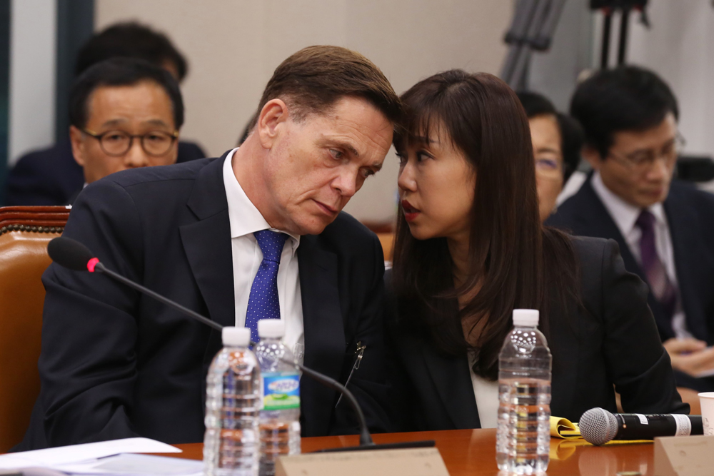 정치;국회;국정감사;국토교통위원회;이재명;강호인;요하네스타머;아우디폭스바겐코리아대표이사