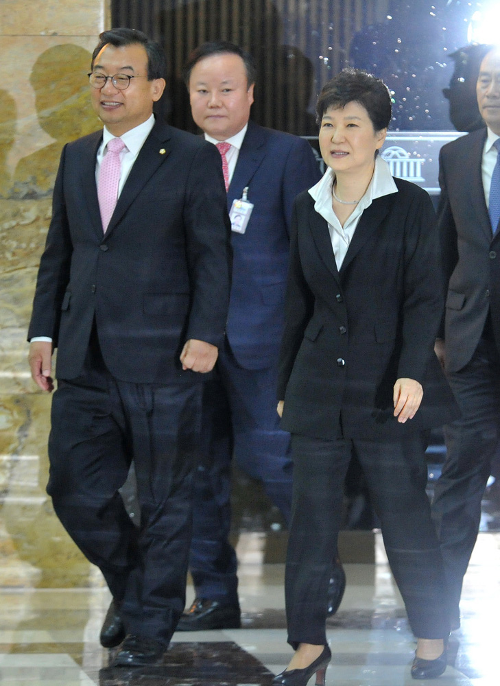 박근혜 대통령이 24일 오전 서울 여의도 국회에;10.24 뉴데일리 이종현