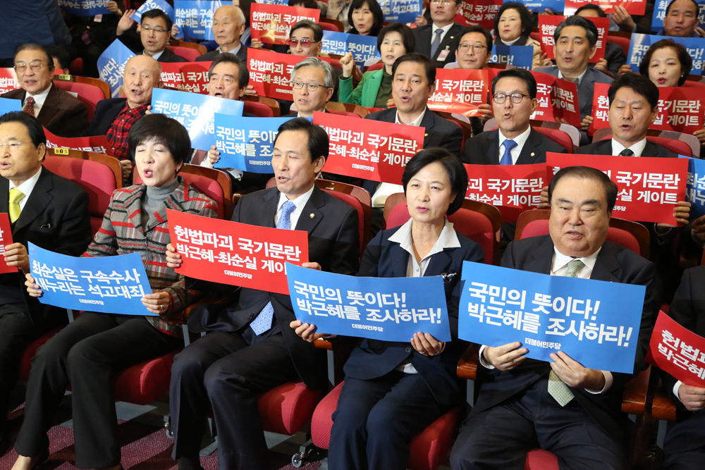 정치;국회;민주당;더불어민주당;박근혜최순실게이트진상규명국민보고대회