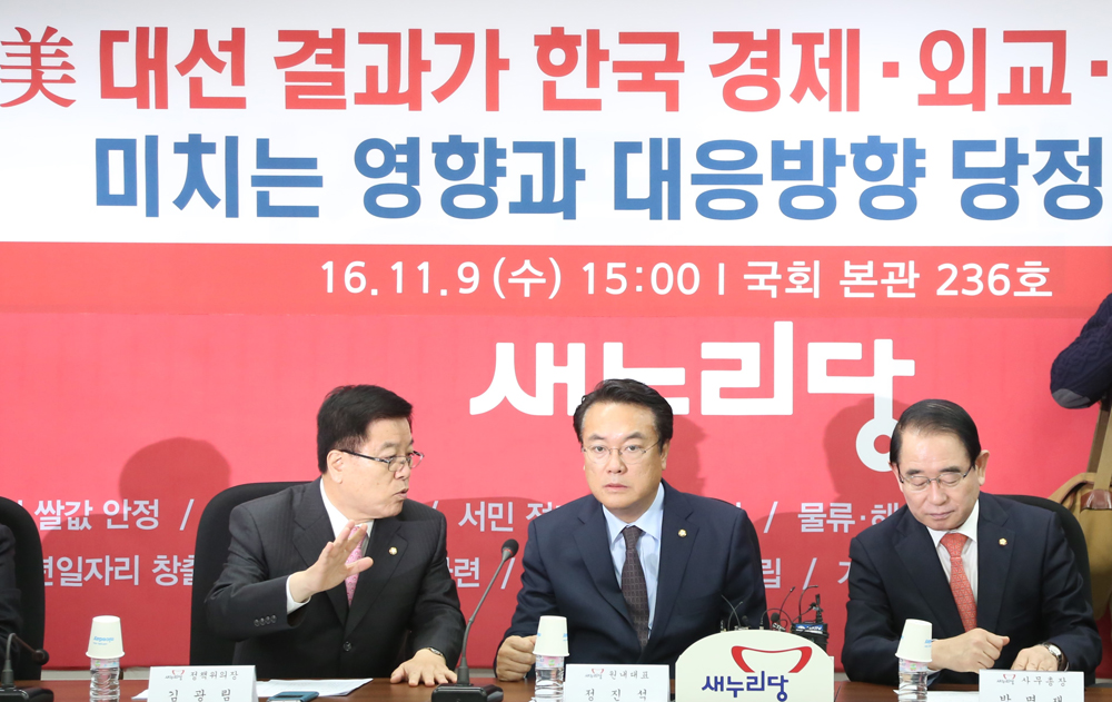 정치;국회;당정협의;새누리당;윤병세;정진석;미대선결과대응방향