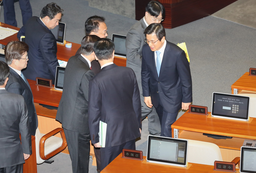 정치;국회;대정부질문;황교안
