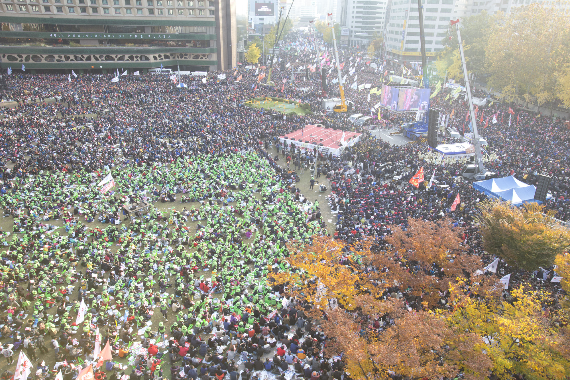 사회;사건;사고;광화문집회;시청광장;시청;잔디광장;민노총;촛물집회;촛불;촛불시위;농민;상여
