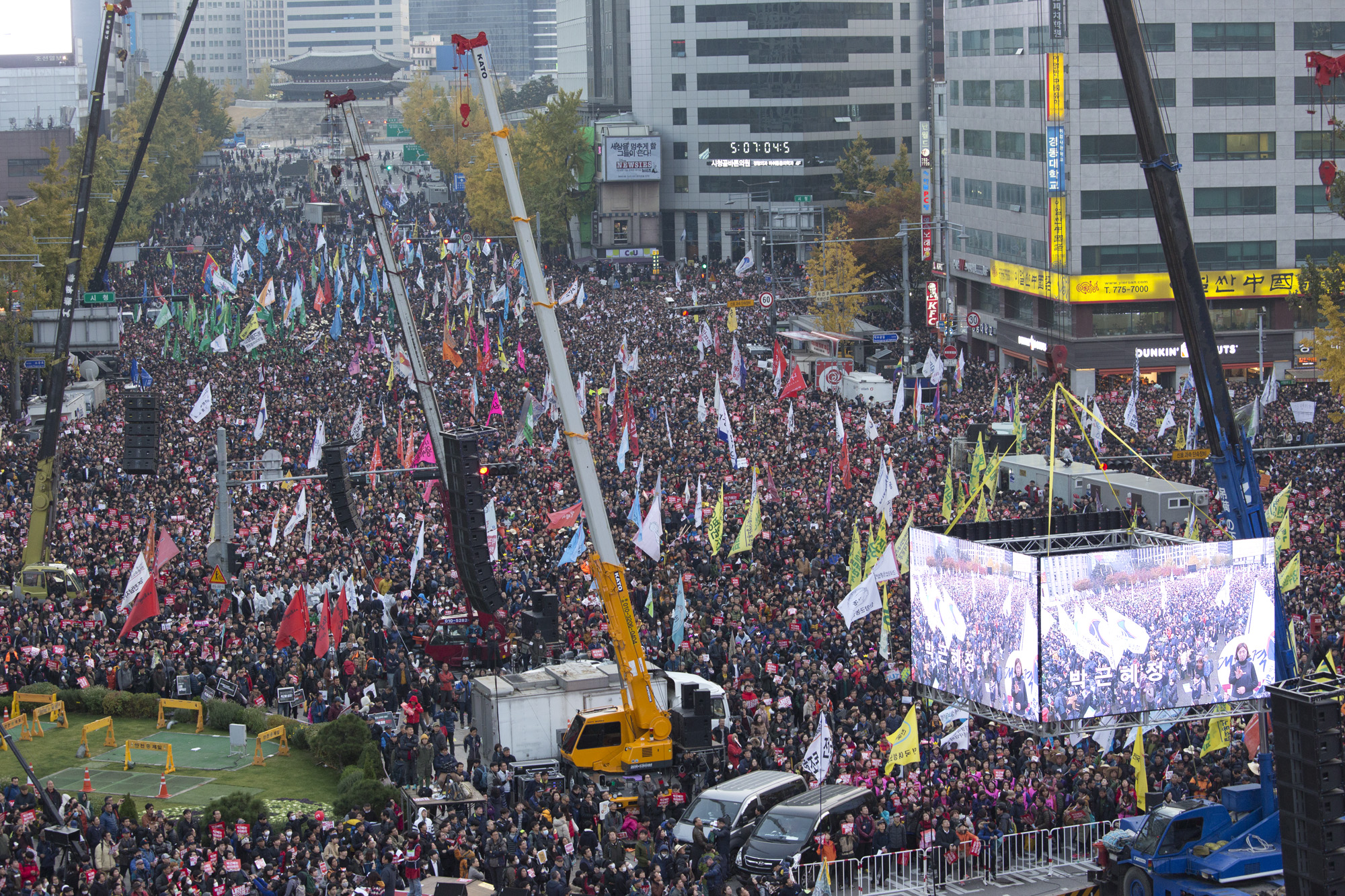사회;사건;사고;광화문집회;시청광장;시청;잔디광장;민노총;촛물집회;촛불;촛불시위