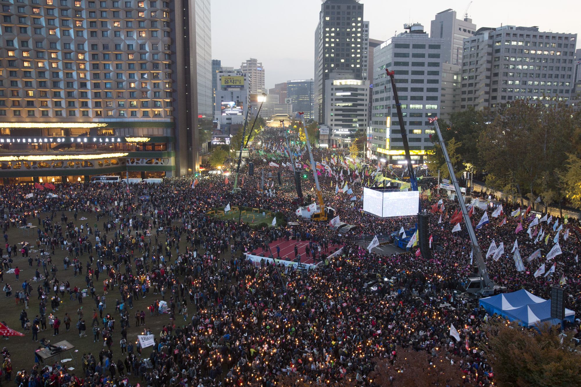 사회;사건;사고;광화문집회;시청광장;시청;잔디광장;민노총;촛물집회;촛불;촛불시위