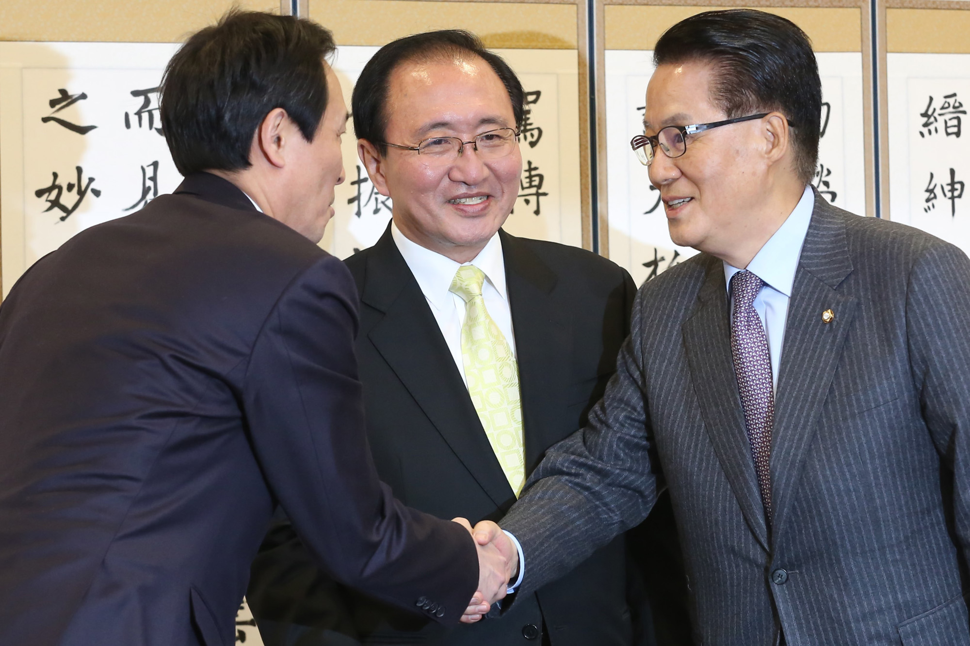 정치;국회;야3당원내대표회동;우상호;박지원;노회찬