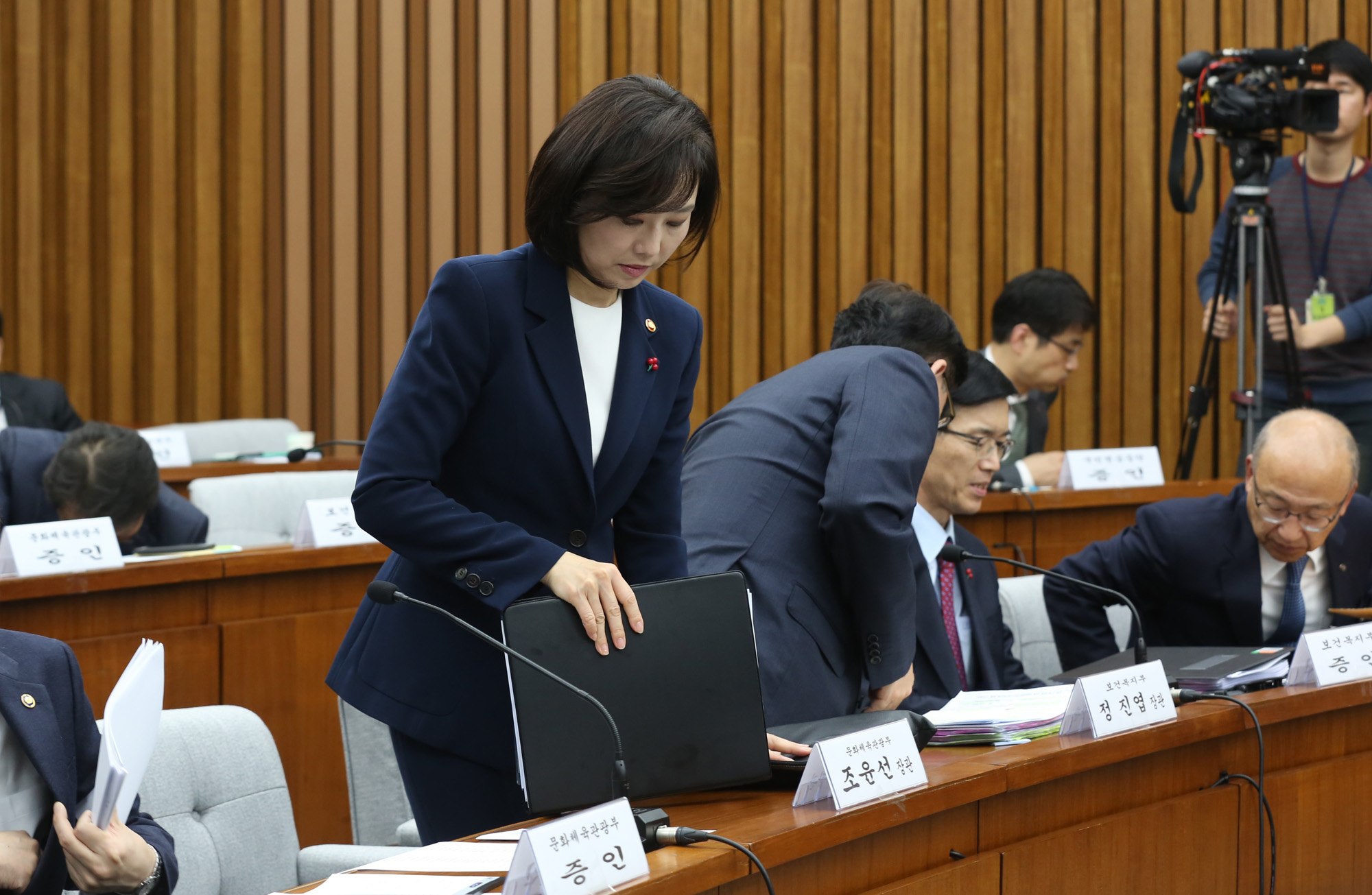 정치;국회;최순실국조특위;1차기관보고;조윤선