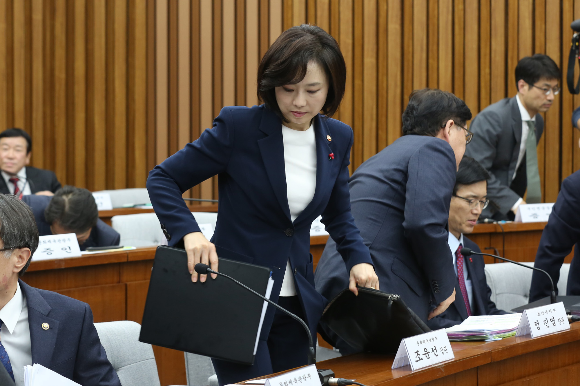 정치;국회;최순실국조특위;1차기관보고;조윤선