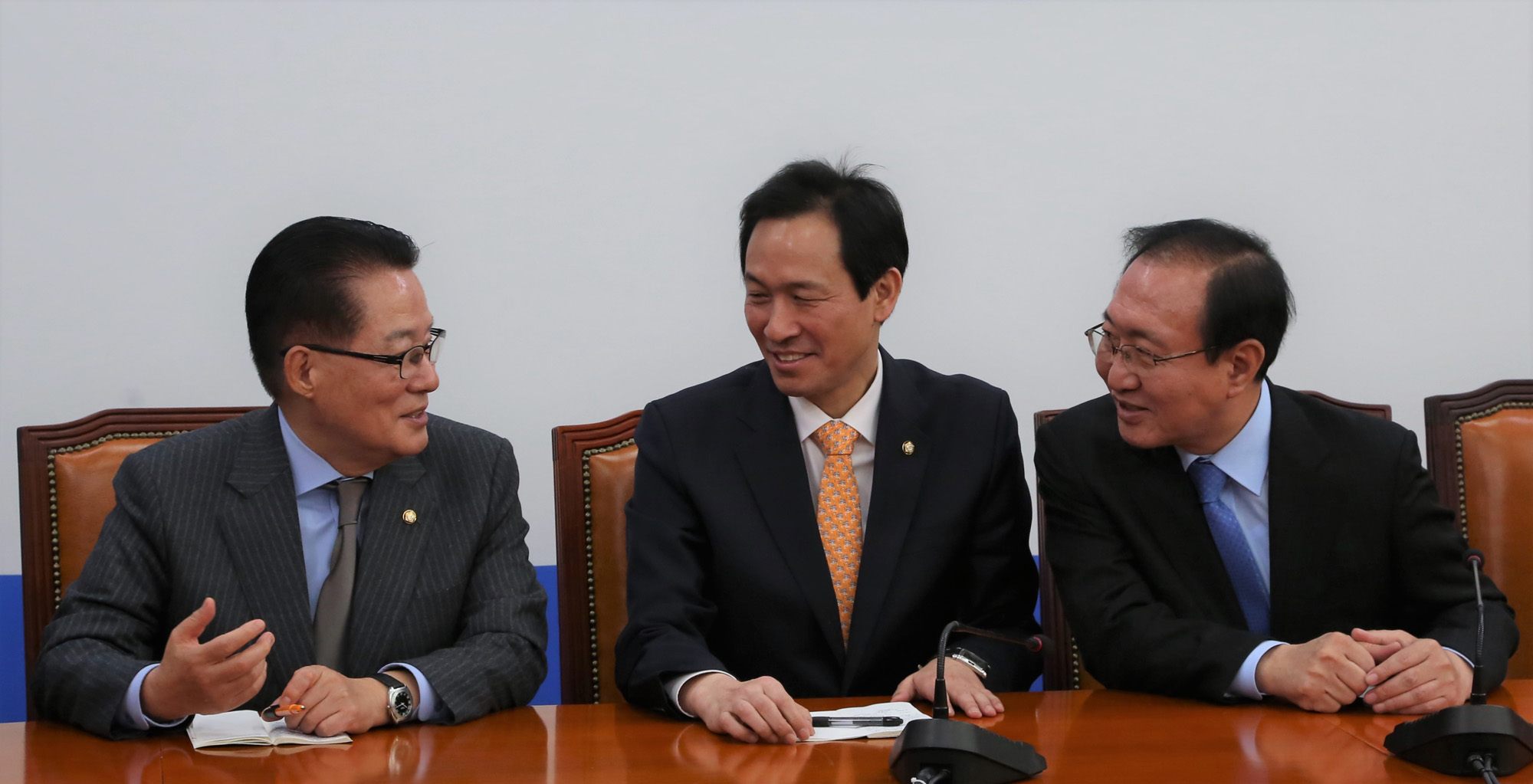 정치;국회;야3당원내대표;원내대표;박지원;우상호;노회찬