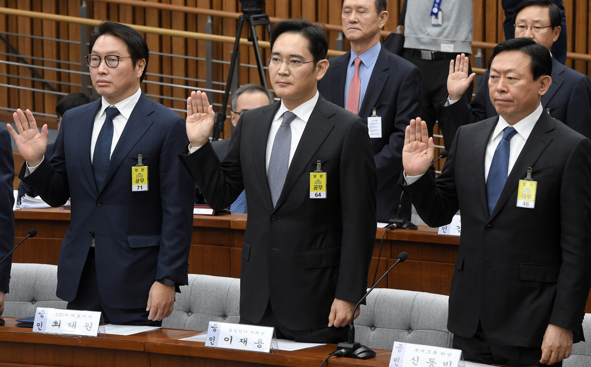 최순실게이트;국회;국정조사;1차청문회;재벌;그룹;총수;회장