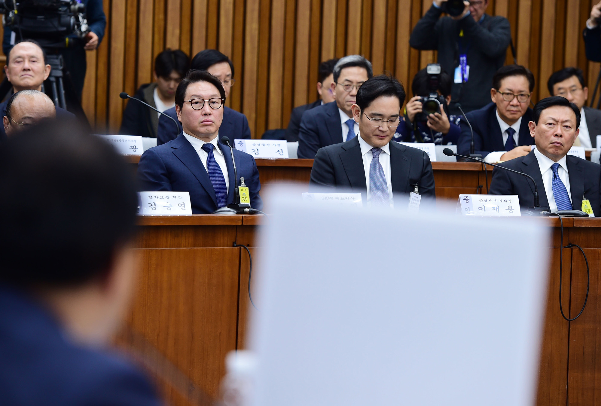 국회;청문회;국정조사;국정조사특별위원회;최순실;국조특위;재벌;10대재벌;삼성;현대;롯데;SK;한화;LG;cj;한진