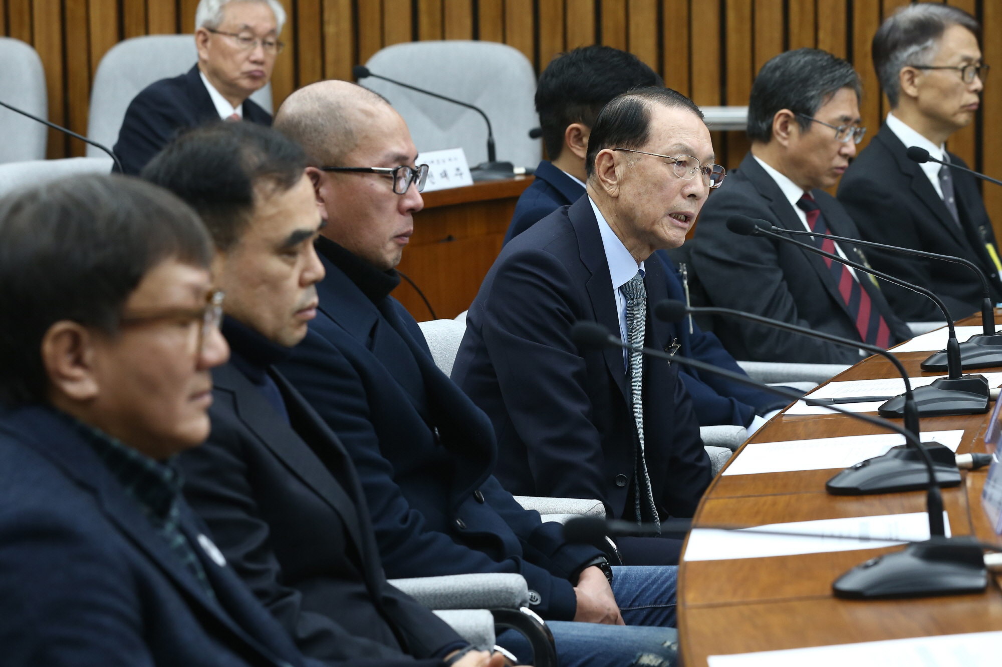 송성각;김종;차은택;김기춘;고영태;조원동;정현식