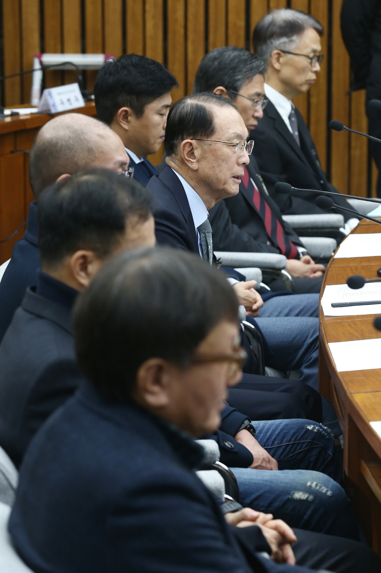 송성각;김종;차은택;김기춘;고영태;조원동;정현식