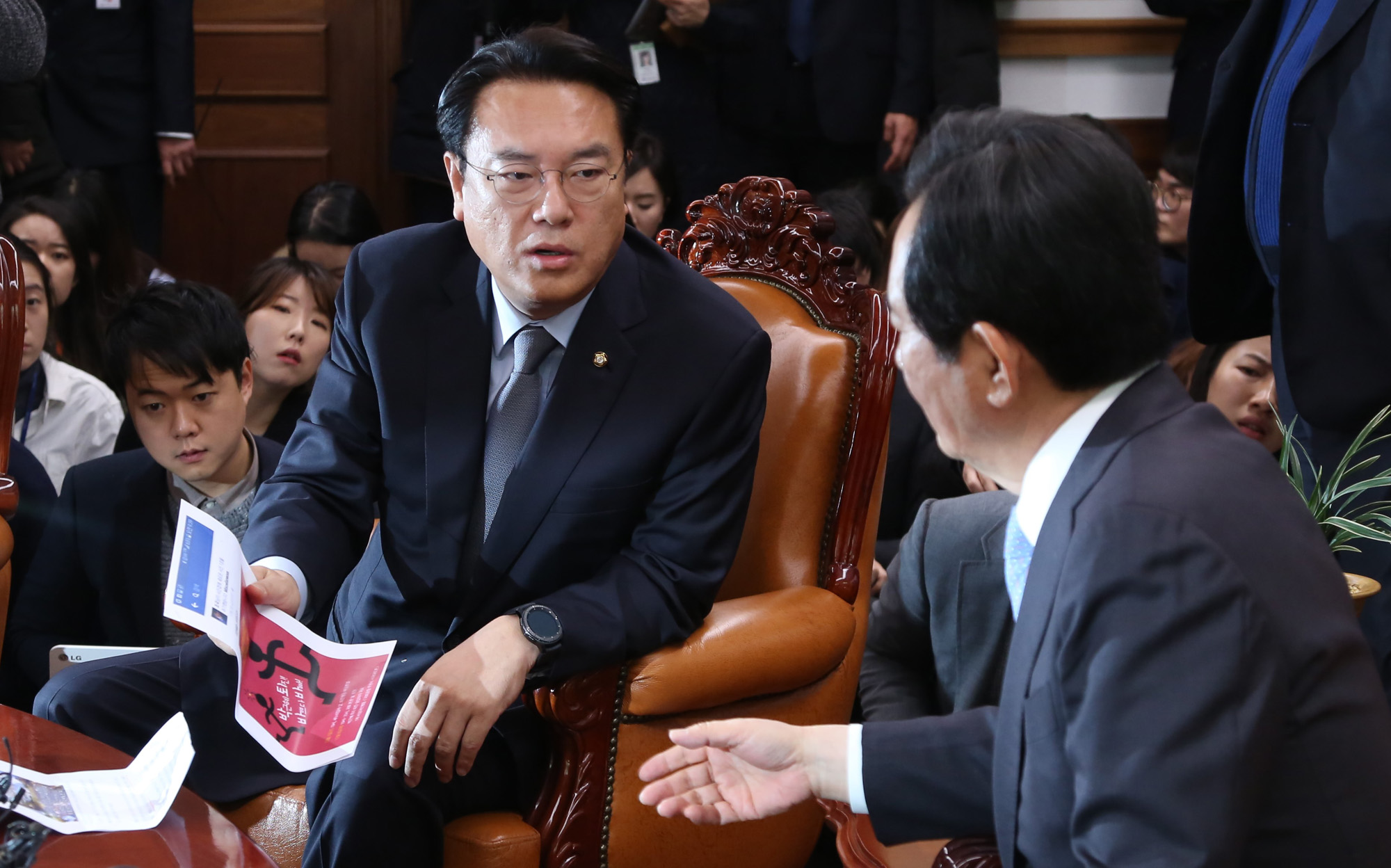 정치;국회;야3당원내대표;원내대표;우상호;박지원;정진석;정세균