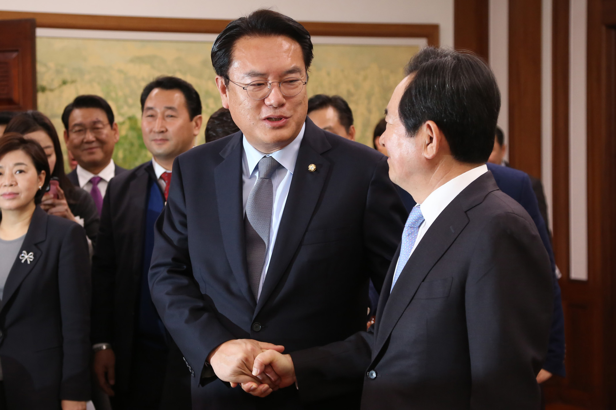 정치;국회;야3당원내대표;원내대표;우상호;박지원;정진석;정세균