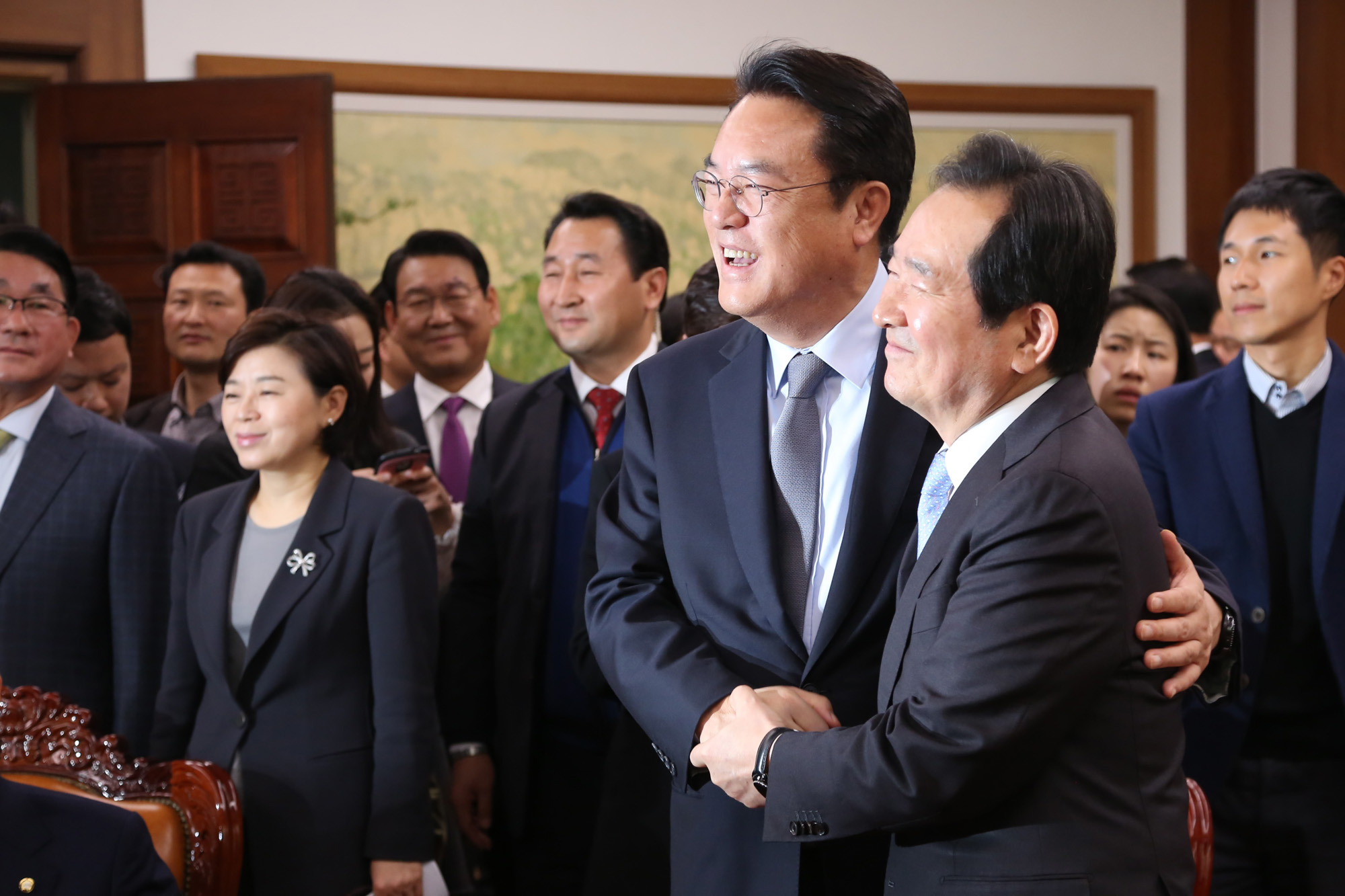 정치;국회;야3당원내대표;원내대표;우상호;박지원;정진석;정세균