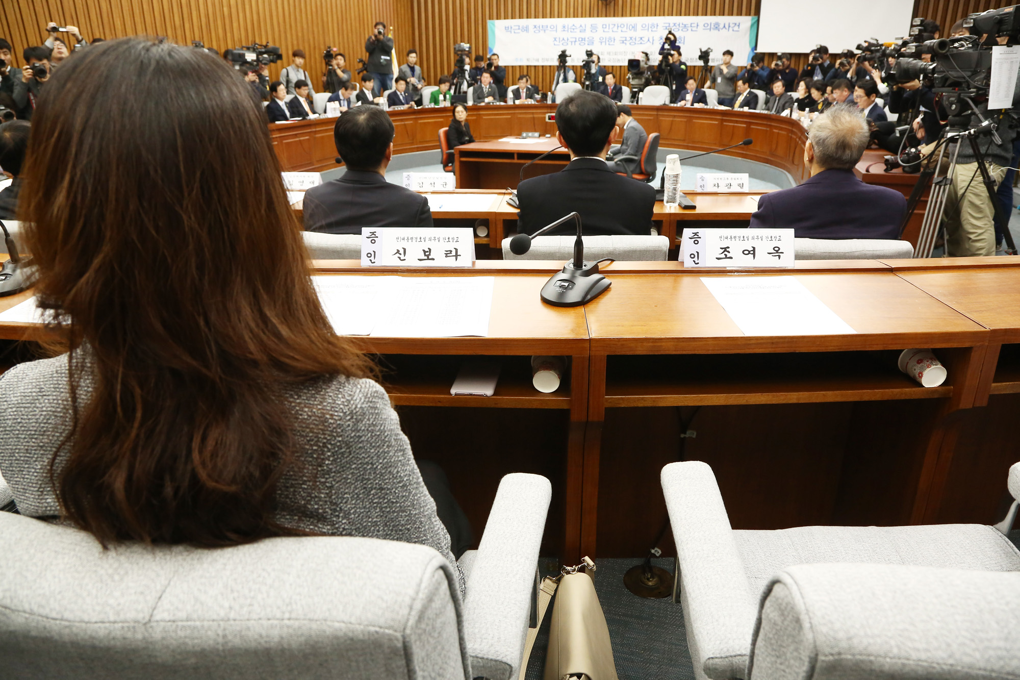 국회;청문회;최순실;박근혜;국정농단