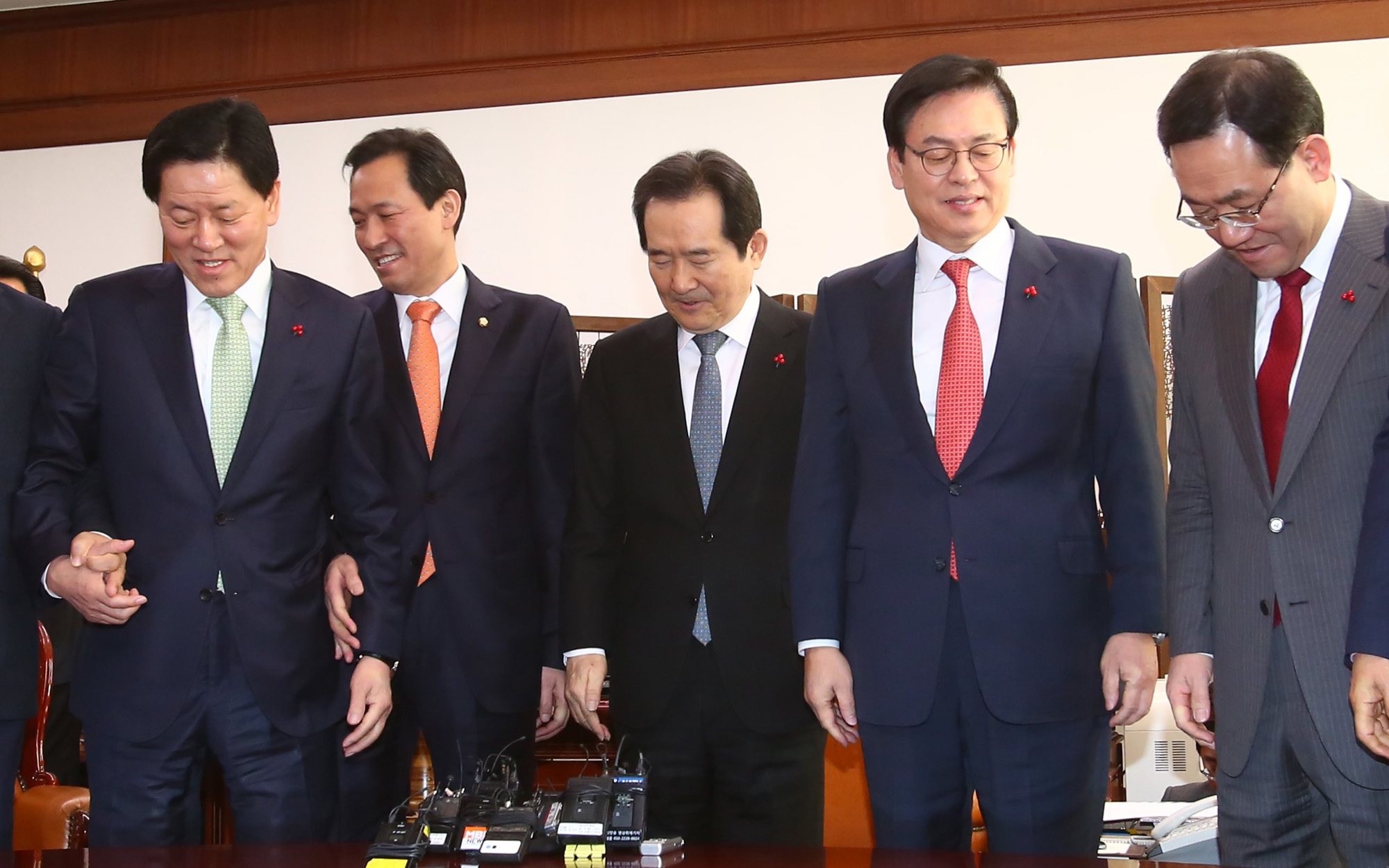 정치;국회;여야4당원내대표