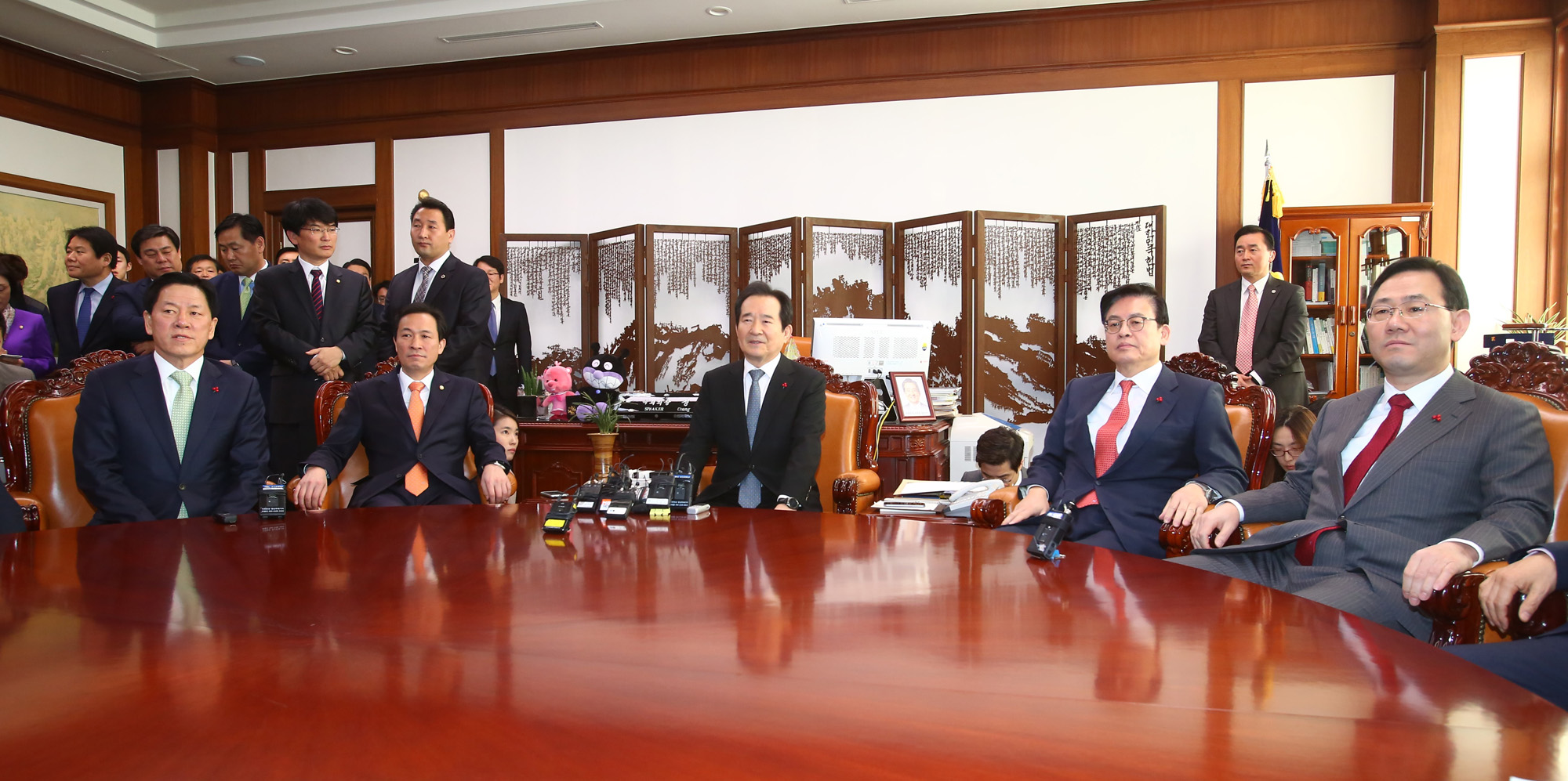 정치;국회;여야4당원내대표