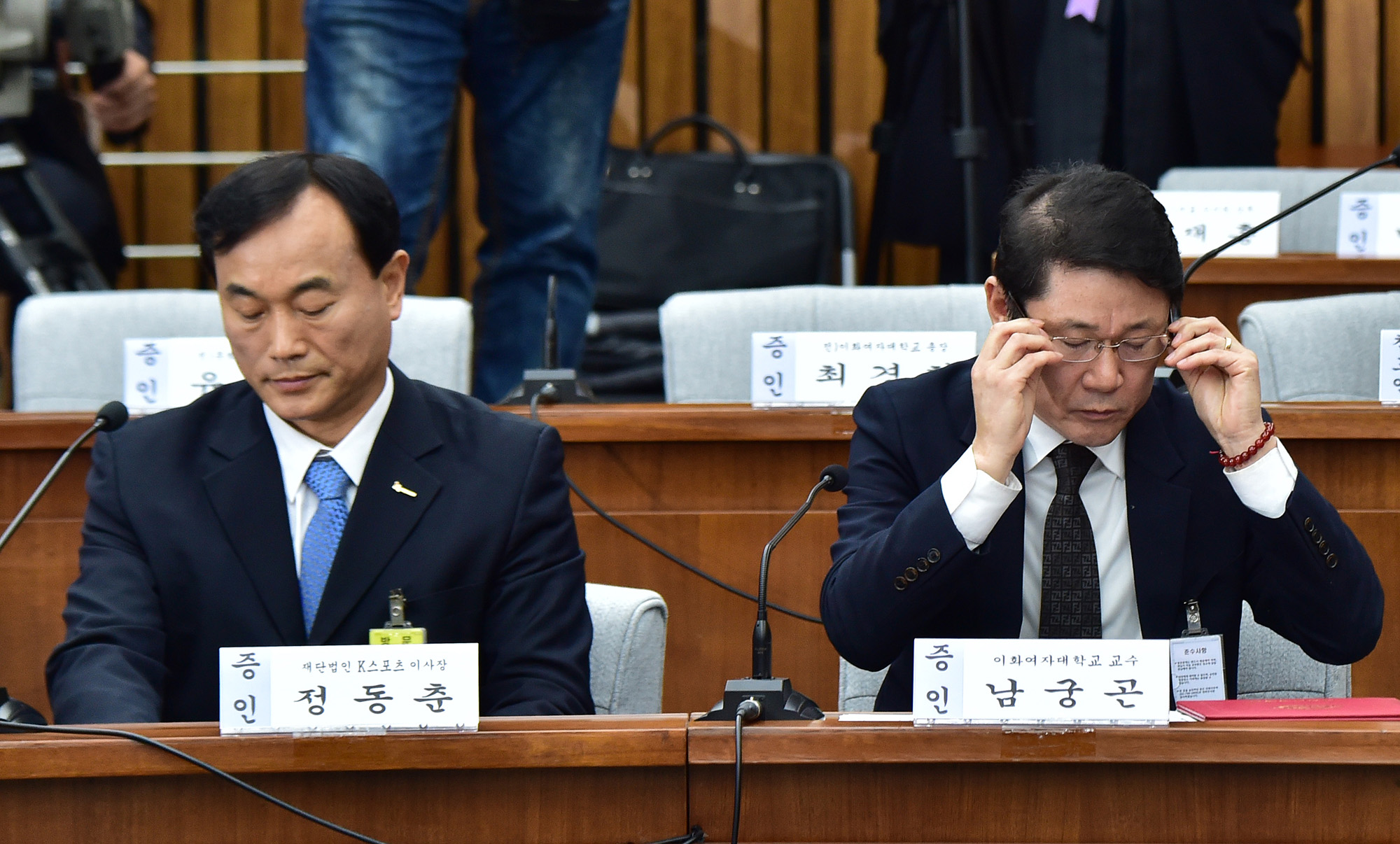 최순실게이트;국회;국정조사;7차청문회;정동춘;남궁곤;노승일