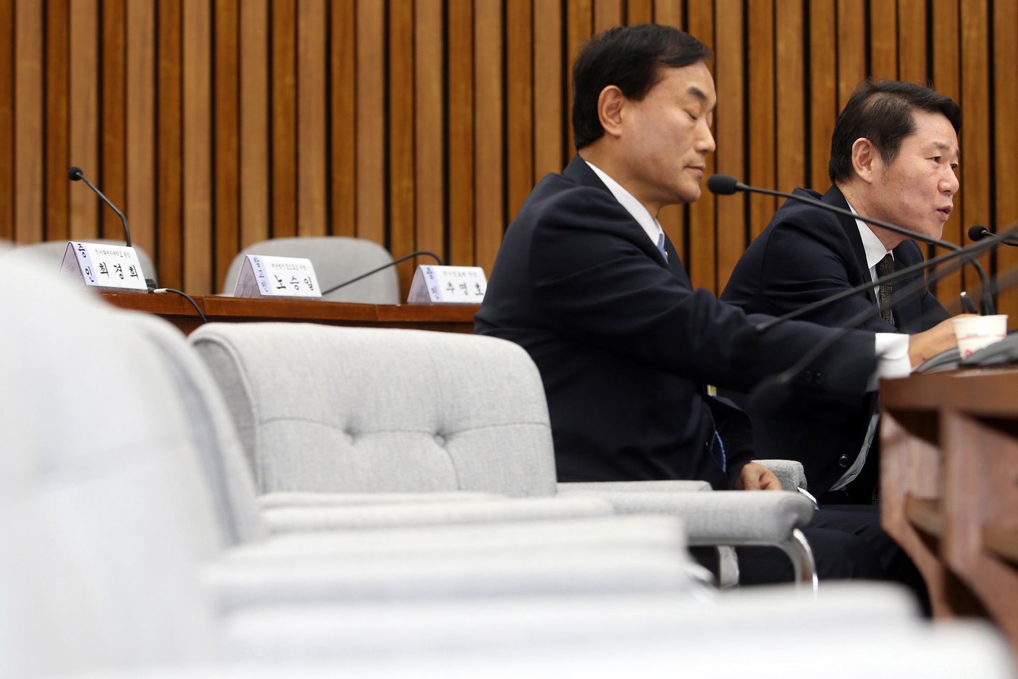 최순실게이트;국회;국정조사;7차청문회;정동춘;남궁곤;노승일