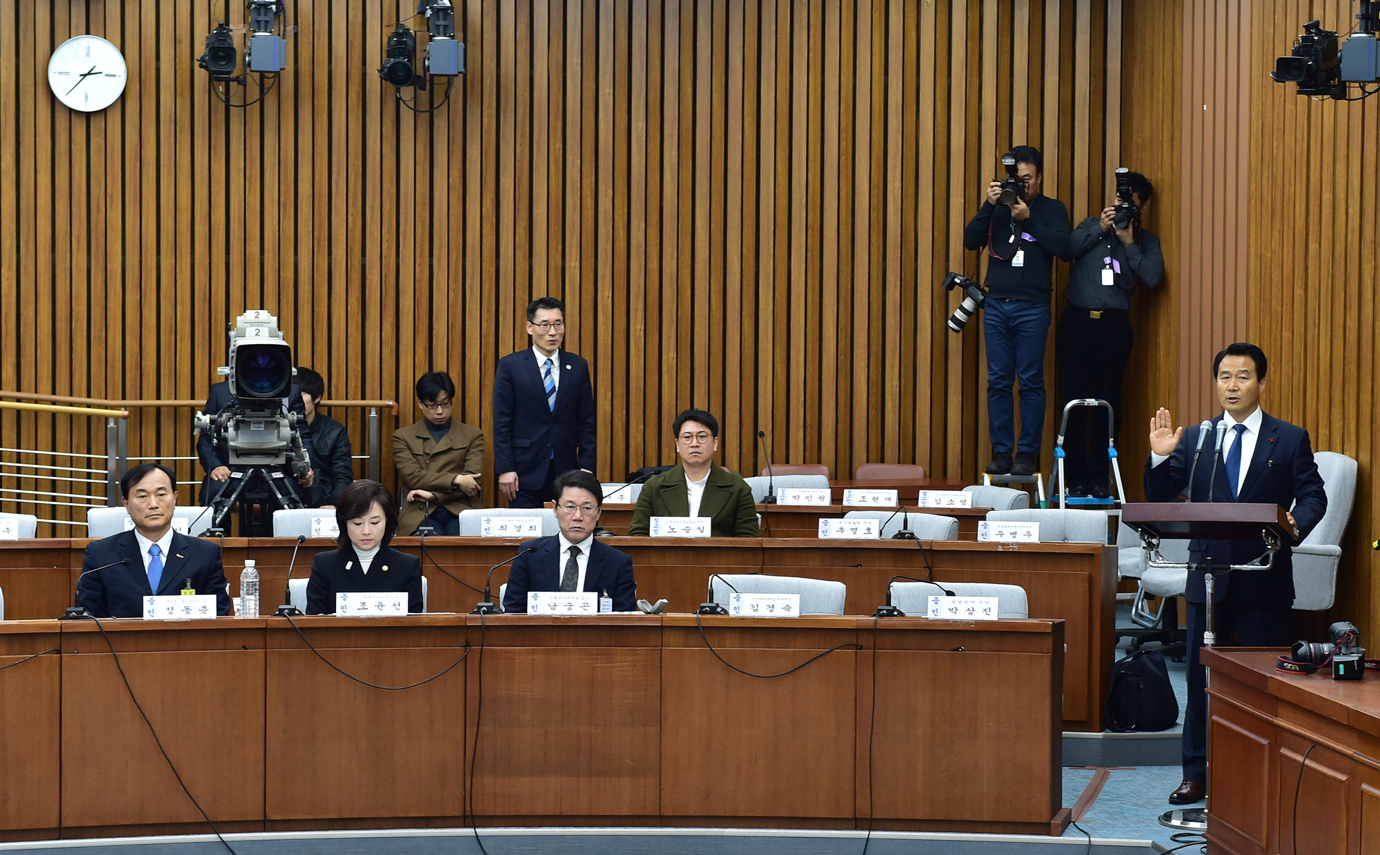 최순실게이트;국회;국정조사;7차청문회;정동춘;남궁곤;노승일;조윤선