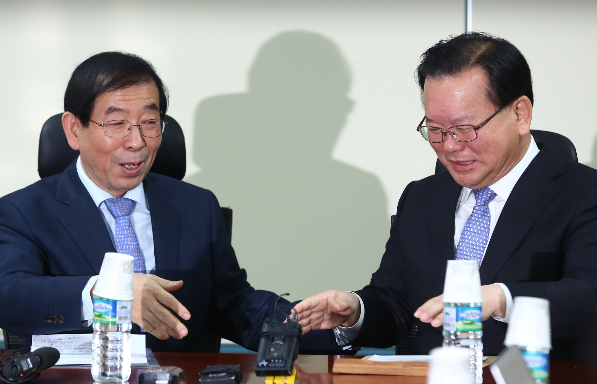 정치;국회;박원순;김부겸;공동경선합의