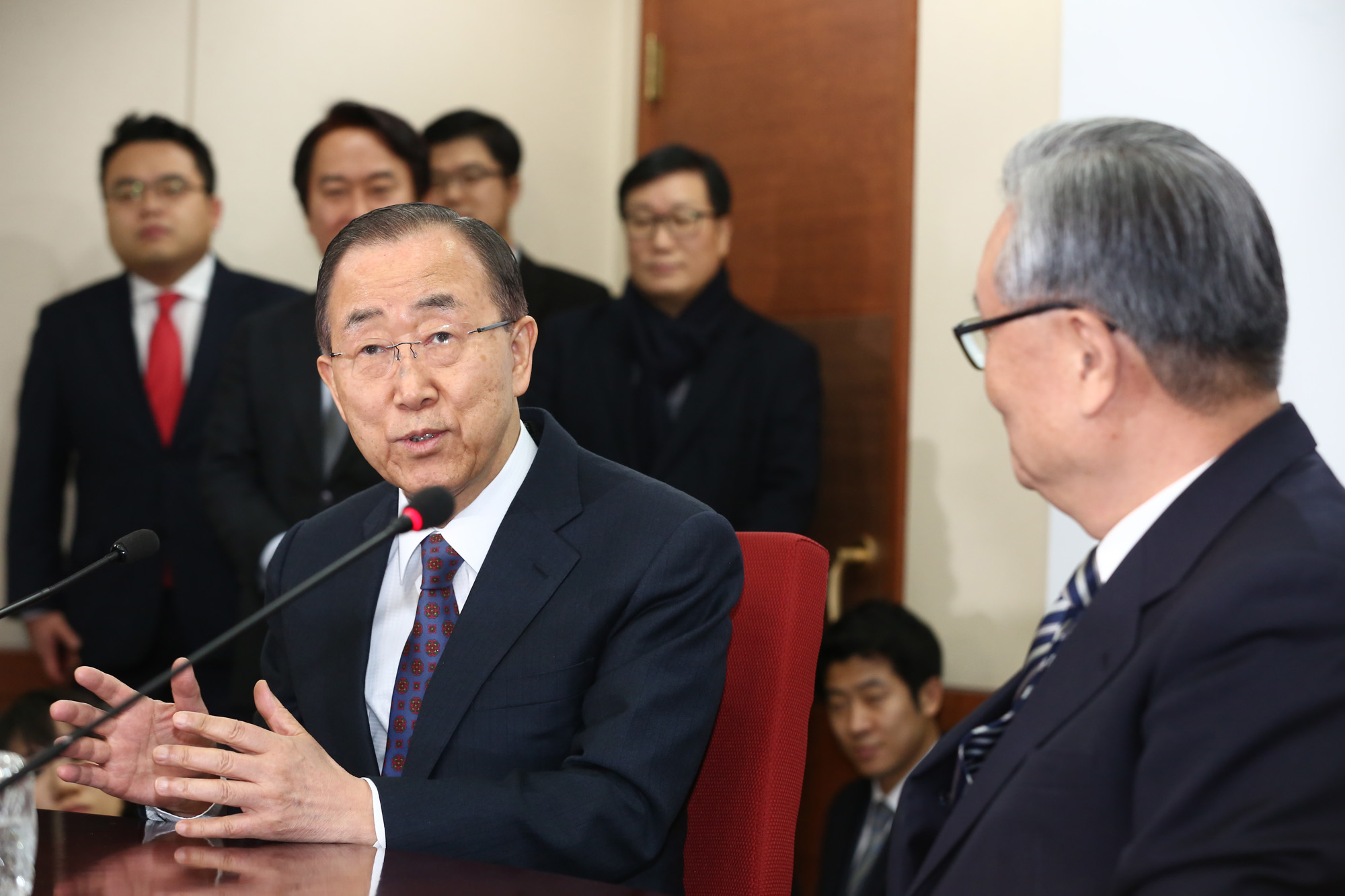 정치;국회;새누리당;반기문;새누리당예방;인명진