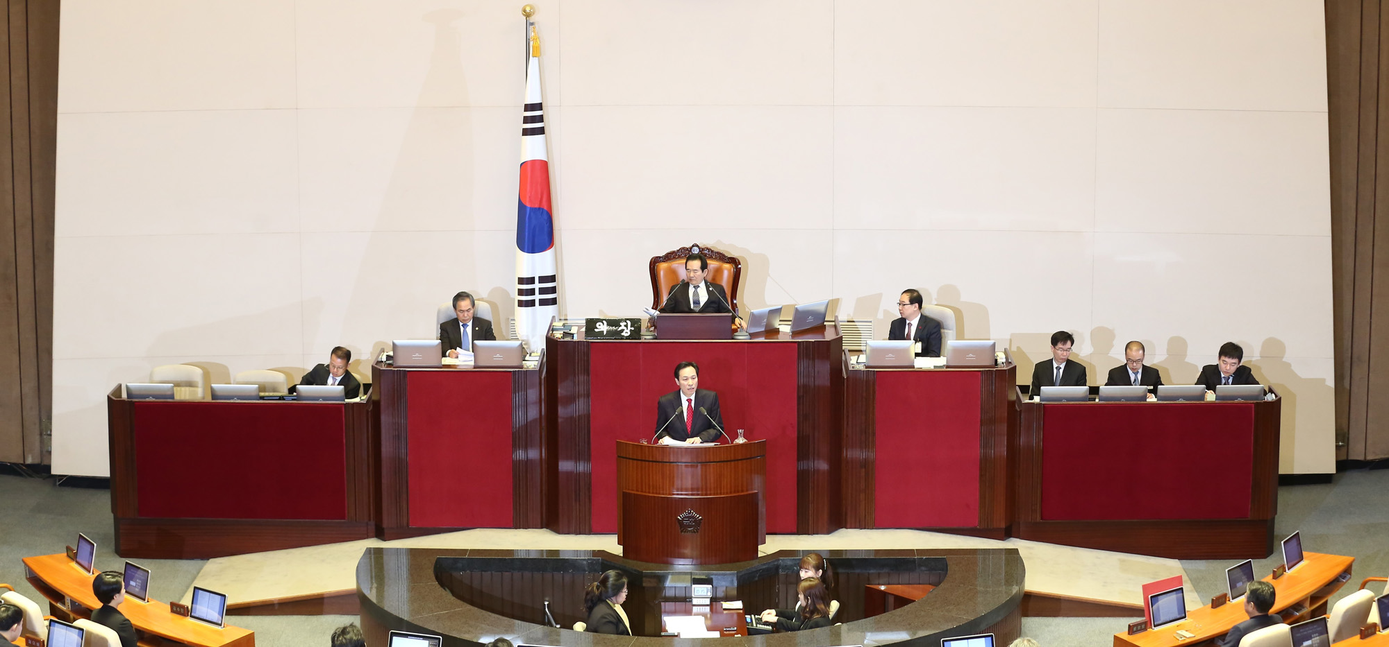 정치;국회;우상호;교섭단체연설