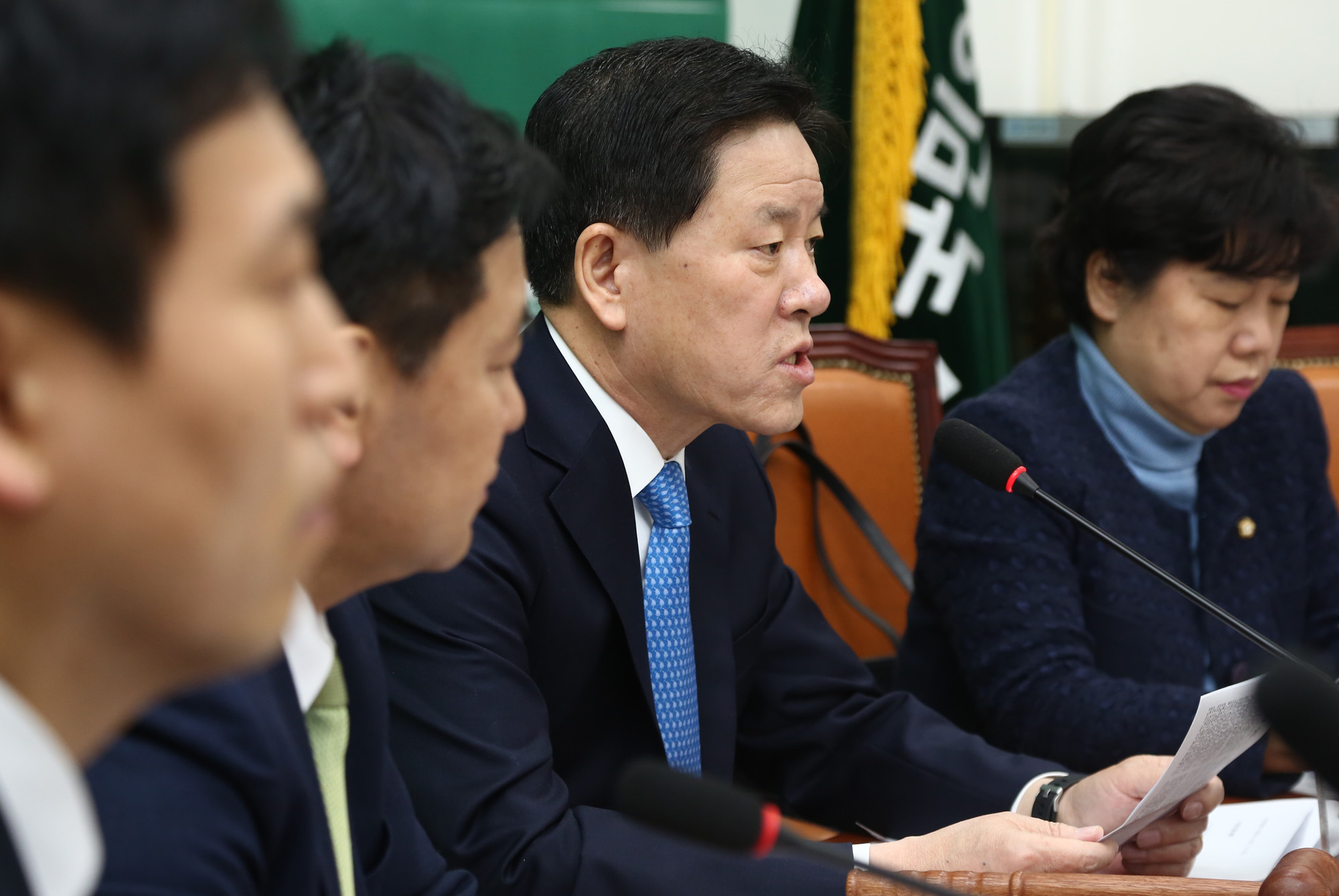 정치;국회;국민의당;원내대책회의;주승용