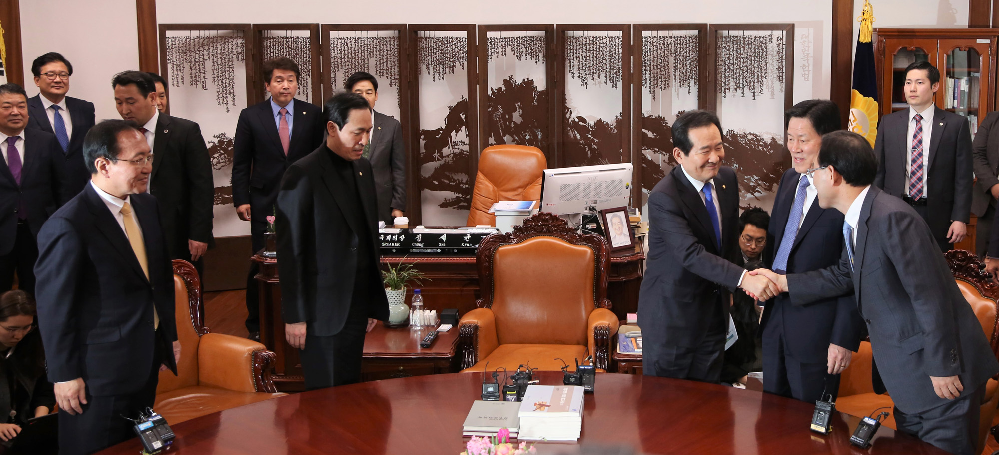 정치;국회;야4당원내대표;정세균;특검법개정안;주호영;주승용;노회찬;우상호