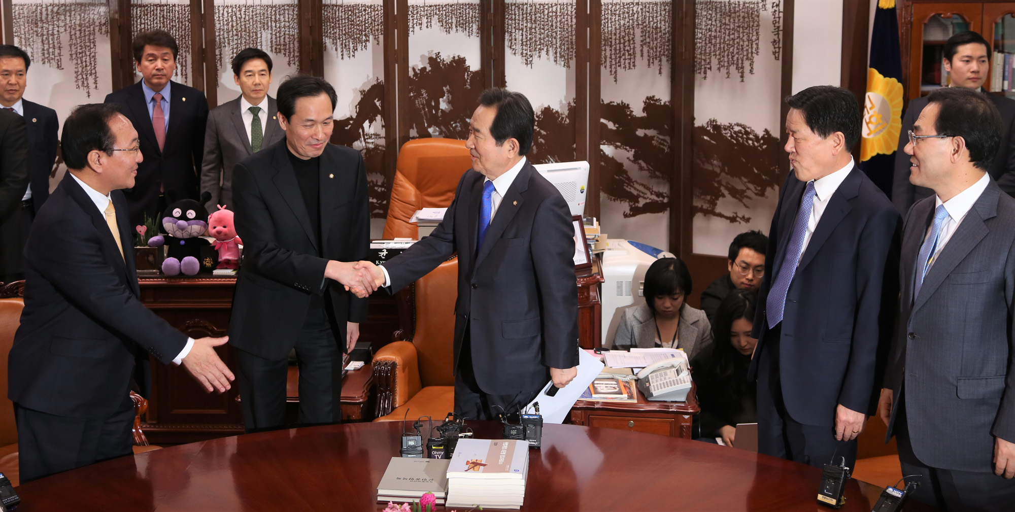 정치;국회;야4당원내대표;정세균;특검법개정안;주호영;주승용;노회찬;우상호