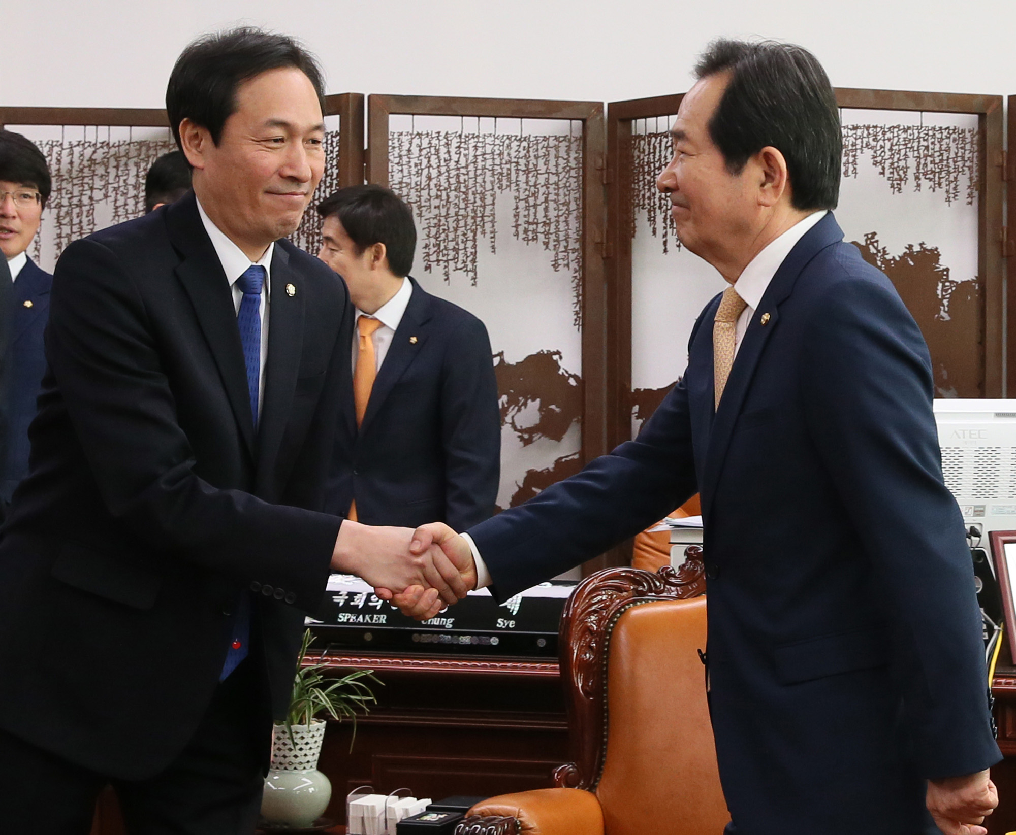 정치;국회의장;4당원내대표회동;정우택;우상호;주호영;주승용