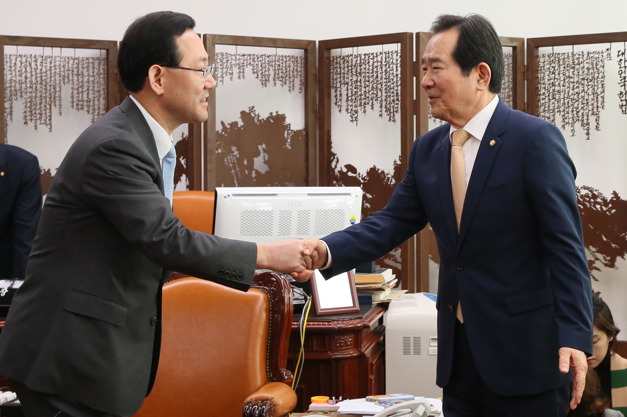 정치;국회의장;4당원내대표회동;정우택;우상호;주호영;주승용