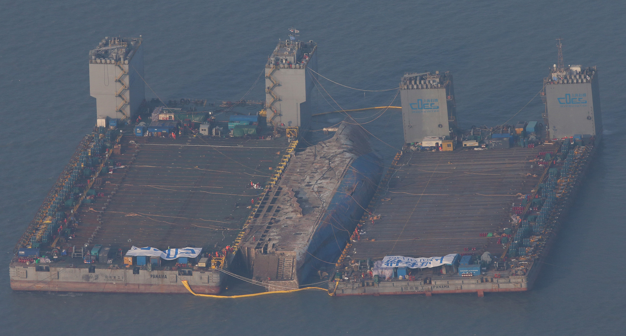 세월호;인양;바지선