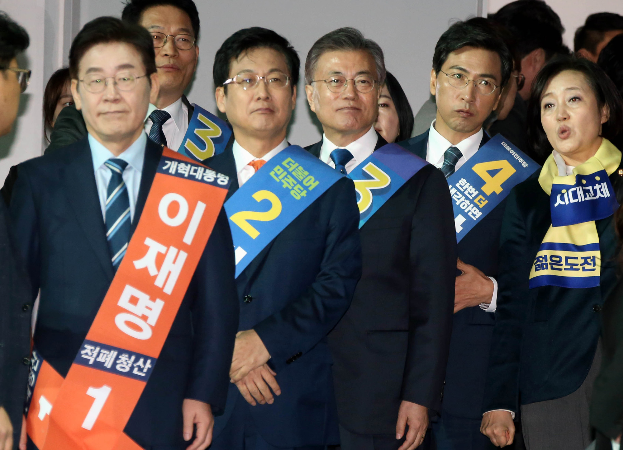 정치;정당;더불어민주당;호남권역선출대회;대통령후보자;문재인;이재명;안희정;최성