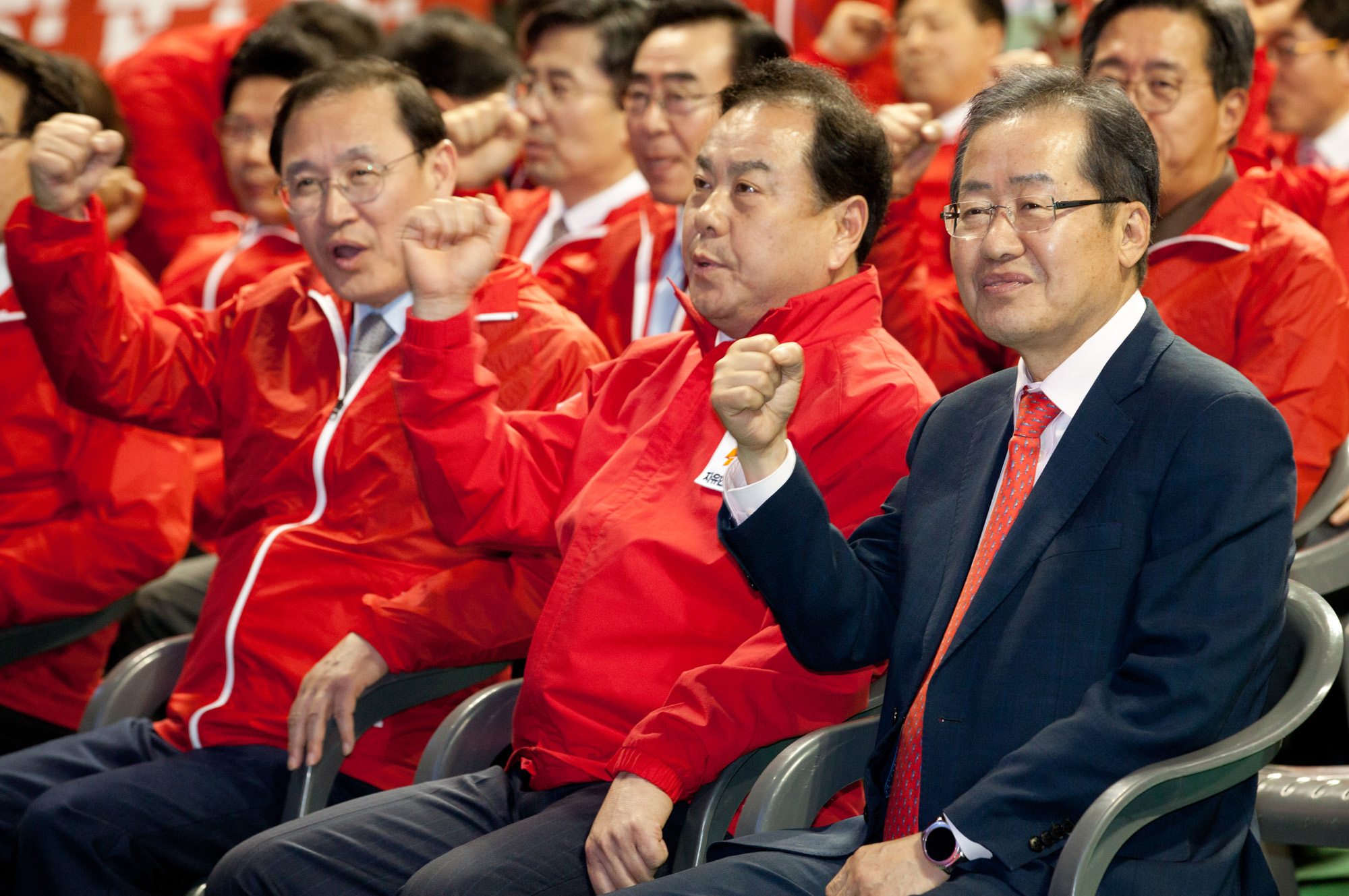 자유한국당;홍준표;선대위발대식