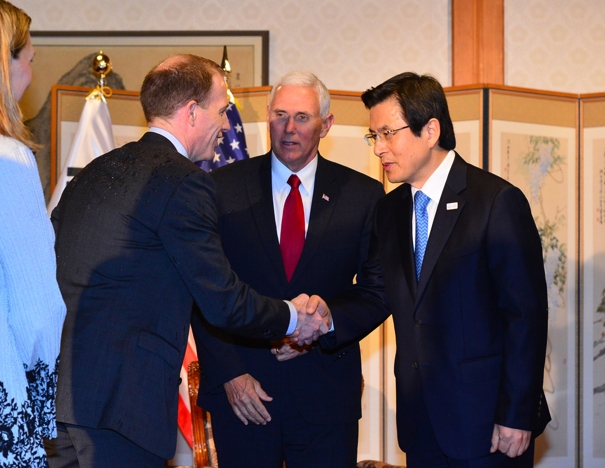 정치;황교안;마이크펜스;미국부대통령