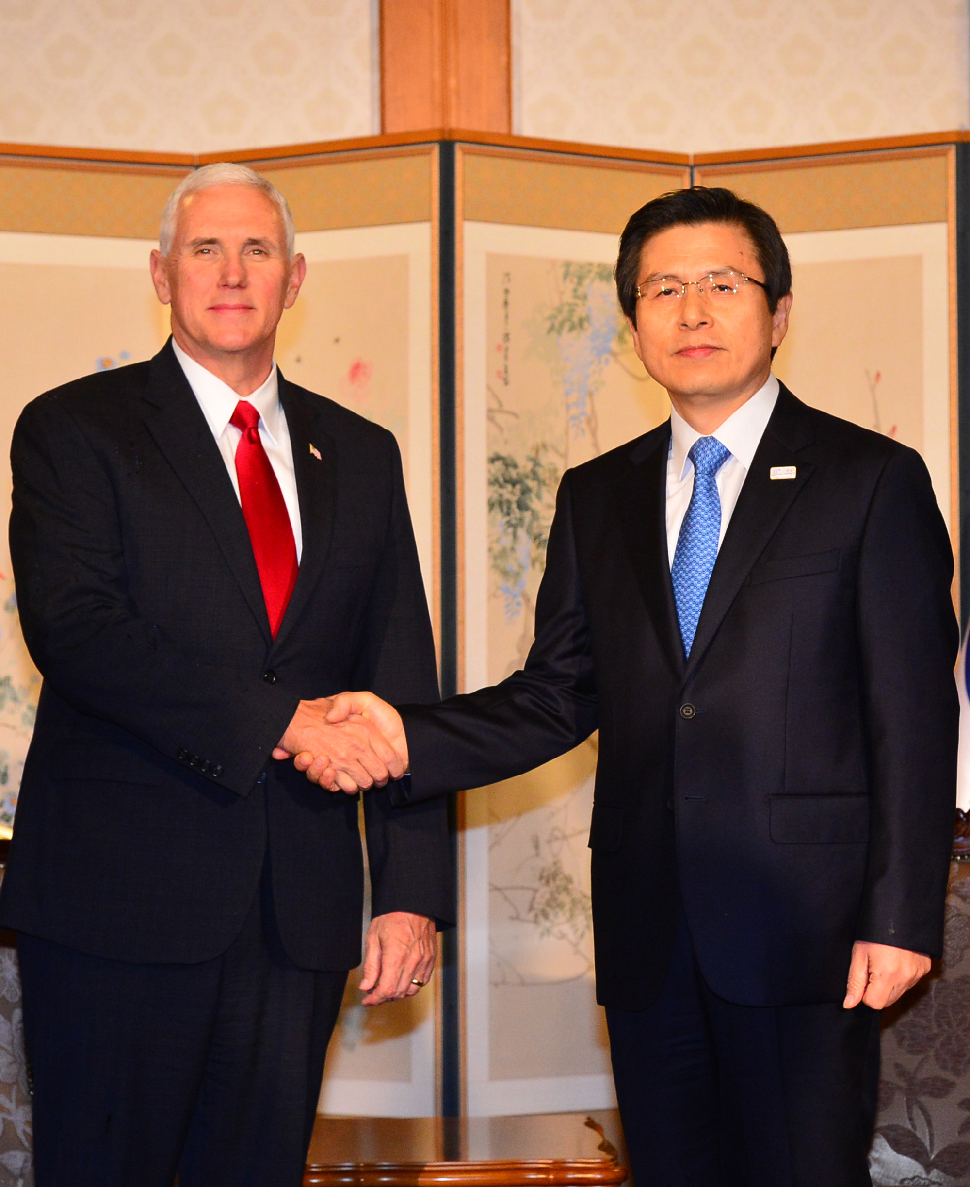 정치;황교안;마이크펜스;미국부대통령