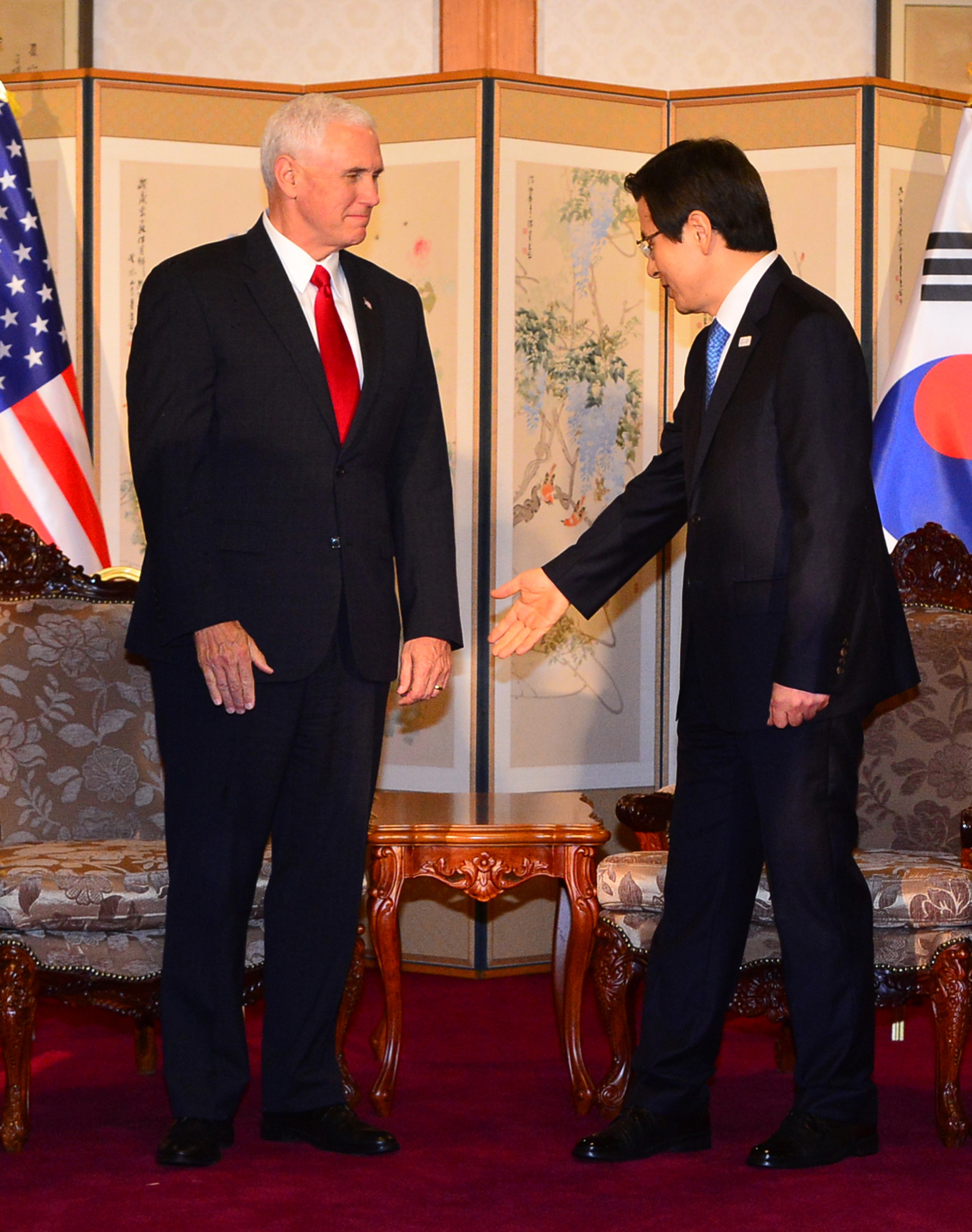정치;황교안;마이크펜스;미국부대통령