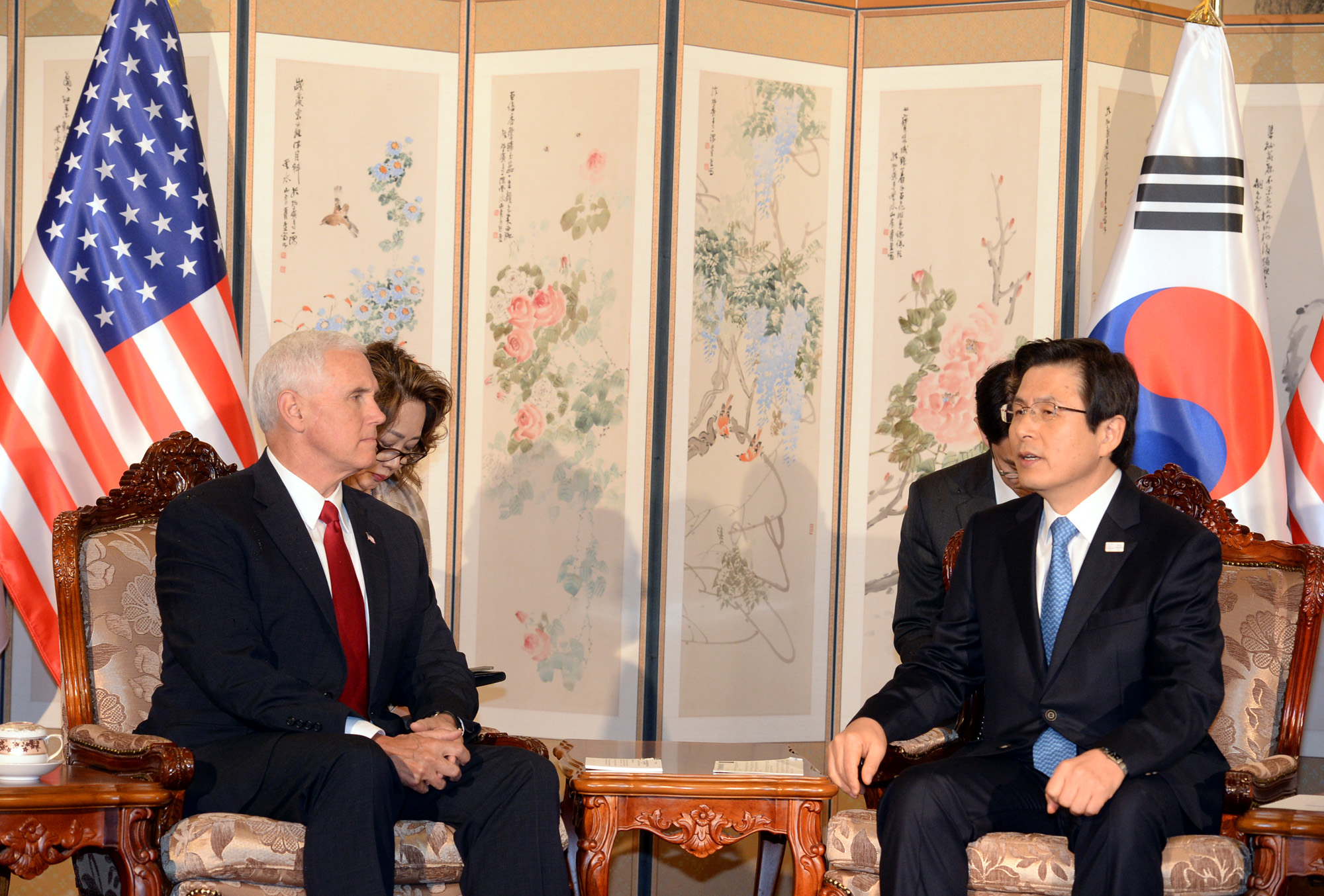정치;황교안;마이크펜스;미국부대통령