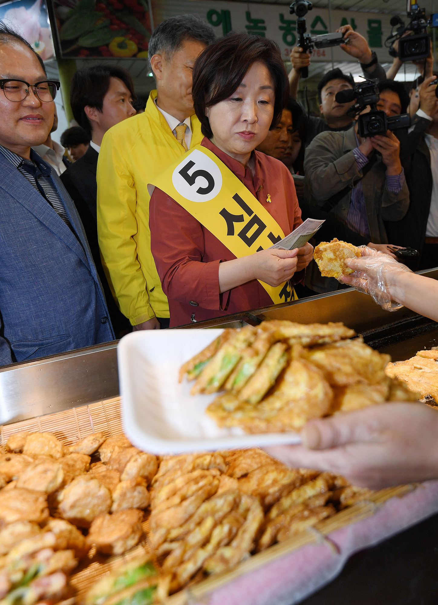 대선;정의당;대선후보;심상정;망원시장;유세