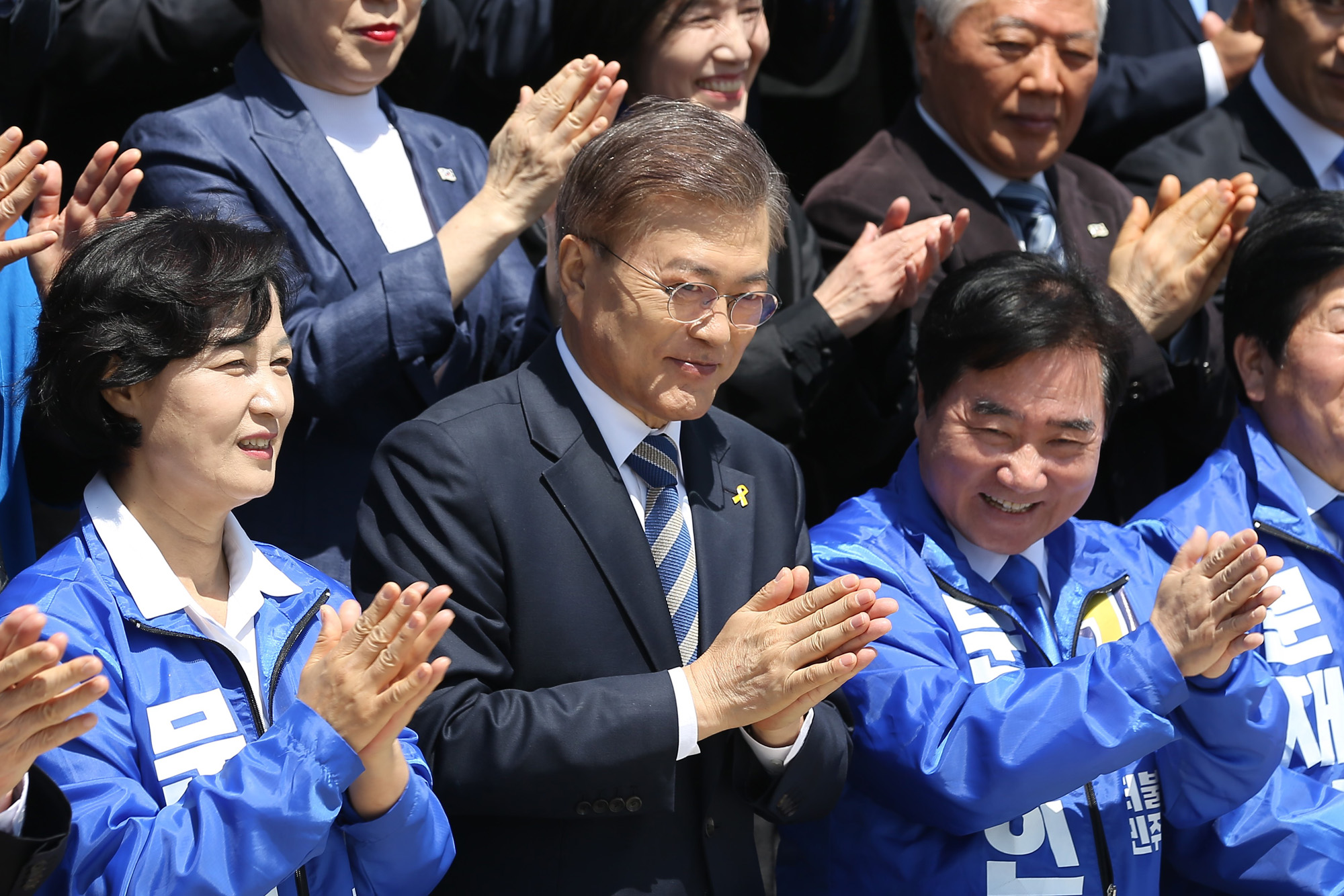 정치;국회;문재인;대선후보;국방안보지지선언;성소수자항의